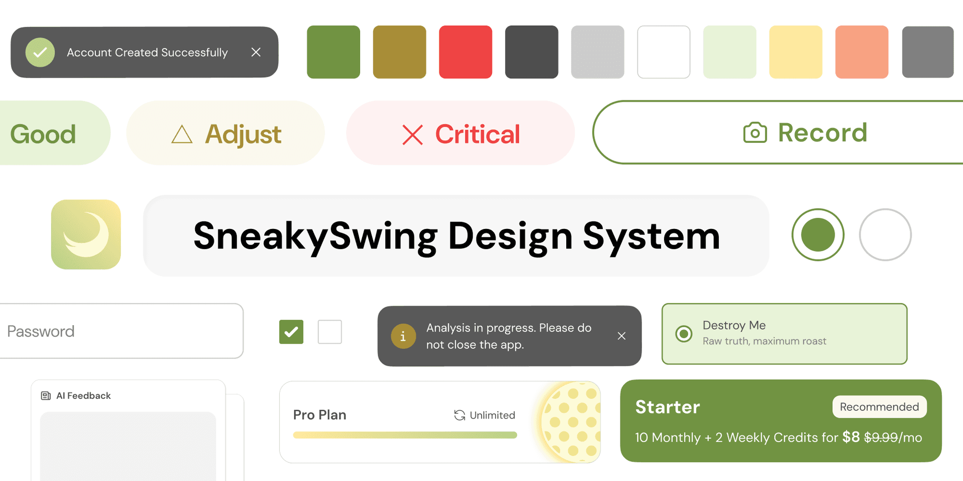 SneakySwing Design System
