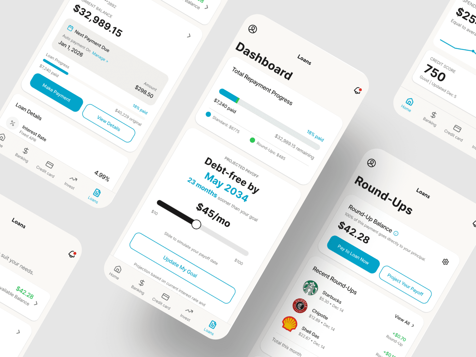 Accelerating Student Loan Payoff with SoFi Round-Ups — Product Design