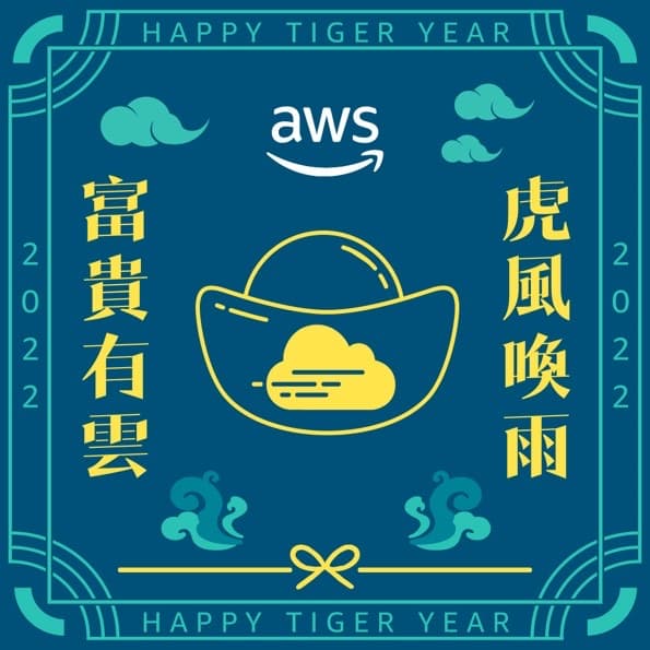 AWS CNY card teal